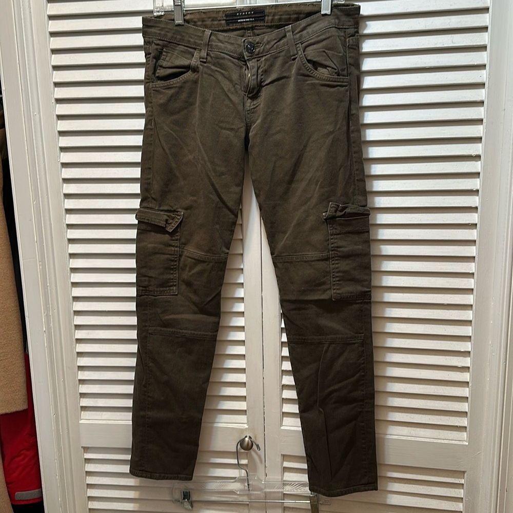 Hudson cargo jeans army green size 29